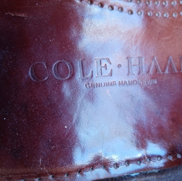 Cole Haan Mens Pinch 03516 Size 9 D Brown  Leather Slip On Kiltie Loafe…